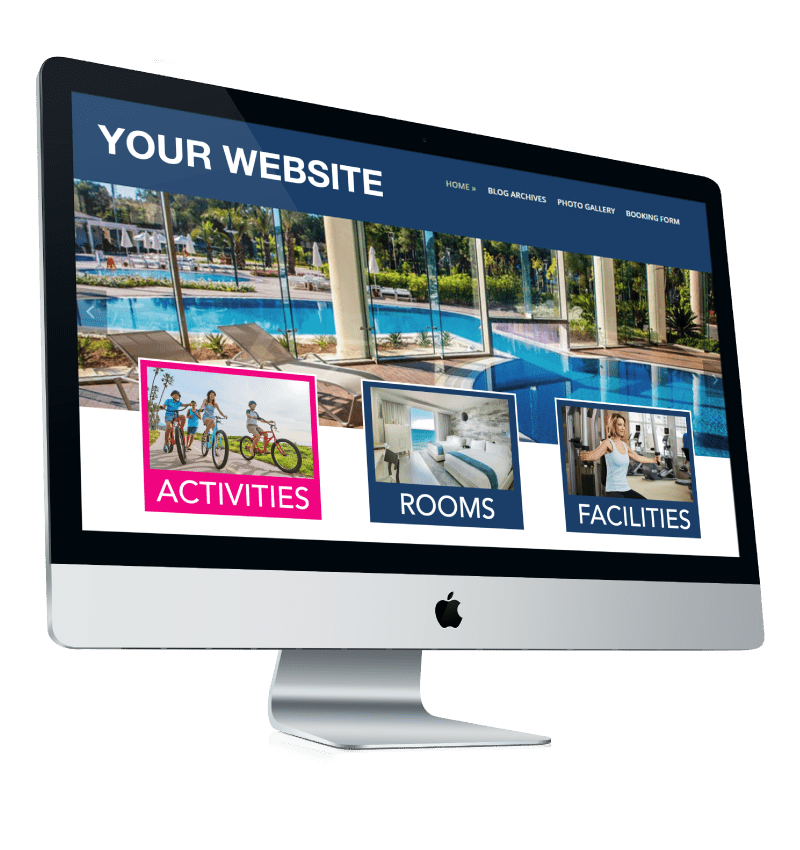 Resort website with Holli-Web activities